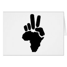 Afrika-Frieden Grußkarte