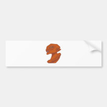 Afrika hölzerner Kopf Africa wooden head Auto Aufkleber