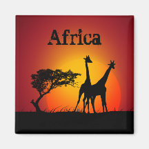 Afrika-Magnet Kühlschrankmagnete