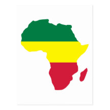 Afrika-Reggae Postkarte
