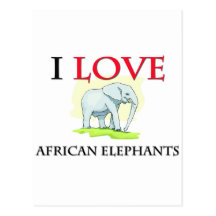 AFRIKANISCHE ELEFANTEN POSTKARTEN