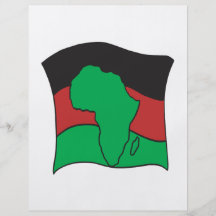 Afrikanische Flagge Flyer Druck