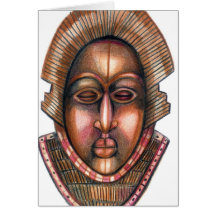 Afrikanische Masken-Karte