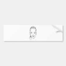 Afrikanische Prinzessin Autoaufkleber