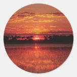 Afrikanische Sonnenuntergangaufkleber