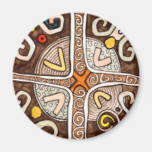 Afrikanischer Art-Motiv-Magnet Magnete