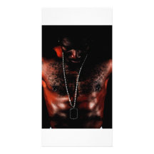 Afroamerikaner-Mannfotokarte