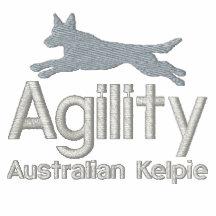 Agility-australischer Kelpie gesticktes Hemd