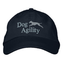 Agility-italienischer Windhund-gestickter Hut (bla Bestickte Baseballkappen