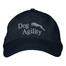 Agility-Whippet gestickter Hut (blau) Bestickte Baseballmützen