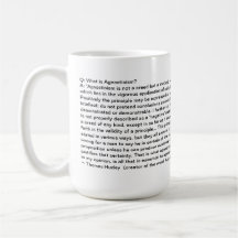 Agnostisches Alliance - Agnostizismus-Definition - Tee Tasse