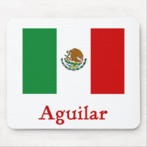 Aguilar mexikanische Flagge mauspads