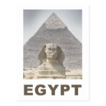 Ägypten-Sphinx-Pyramide Postkarten