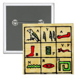 Ägyptische Hieroglyphen, alphabetische Symbole Anstecknadel