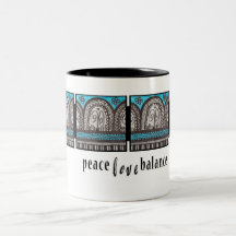 Ägyptische inspirierte Türkis-und Silber-Bögen Tasse
