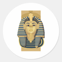 Ägyptisches Pharao Runde Sticker