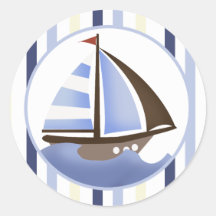 AHOI KAMERAD Segelboot-Umschlag Aufkleber/Aufklebe