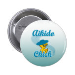 Aikido Chick #3 Buttons