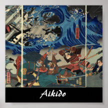 Aikido-Japaner-Kampfkunst Posterdrucke