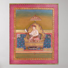 Akbar von einem Album der Porträts Posterdruck