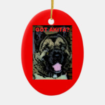 Akita-Liebe Weihnachtsbaum Ornamente