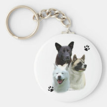 Akita-Trio - Keychain Schlüsselbänder