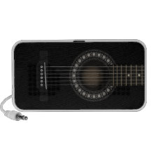 Akustikgitarre-Gekritzel Mobile Lautsprecher