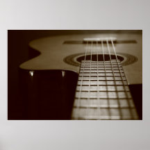 Akustikgitarre Posterdrucke