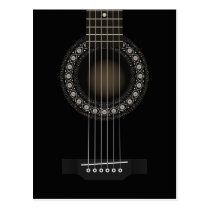 Akustikgitarre-Postkarte postkarten
