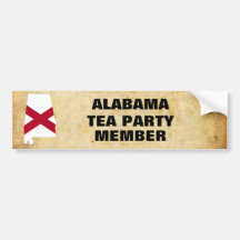 ALABAMA-TEE-PARTY AUTOSTICKER