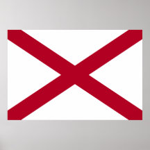 Alabama, Vereinigte Staaten kennzeichnen Posterdrucke