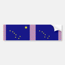 Alaska-Flagge Autoaufkleber
