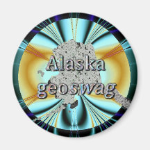 Alaska-Staat Geocaching liefert Magneten Geoswag