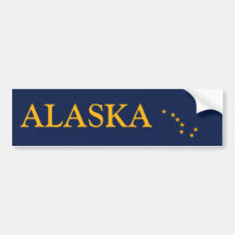 Alaskas Flagge Autosticker