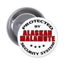 Alaskischer Malamute-Sicherheit Buttons