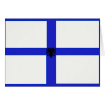 Albanien, ethnische Flagge Karten