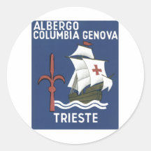 Albergo Kolumbien Genua Triest Stickers