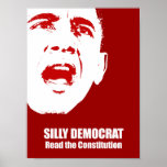 Alberner Demokrat, las die Konstitution Plakat