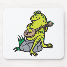 alberner Frosch, der Gitarre spielt Mousepads