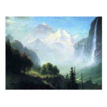 Albert Bierstadt staubbach fällt nahe lauterbru Postkarte