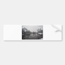 Albert-Teich im Schnee Auto Sticker