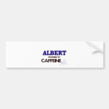 Albert trieb durch Koffein an Auto Sticker