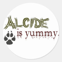 Alcide ist Yummy. Aufkleber