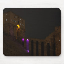 Aleppo-Zitadellen-Schloss nachts - Syrien mauspads