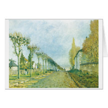 Alfred Sisley - Weg der Maschine 1973 Öl-Leinwand Grußkarte
