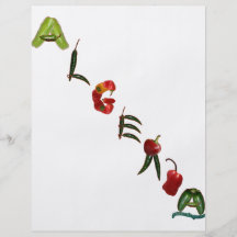 Algerien-Chili-Paprikaschoten Flyerbedruckung