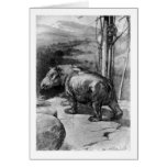 Alice B. Woodward: Coryphodon Kunstkarte