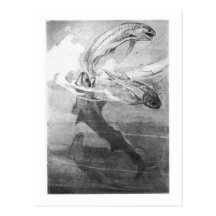 Alice B. Woodward: Devonische Haifischkunstpostkar