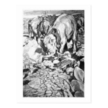 Alice B. Woodward: Dinotherium Kunstpostkarte