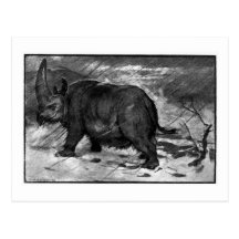 Alice B. Woodward: Elasmotherium Kunstpostkarte